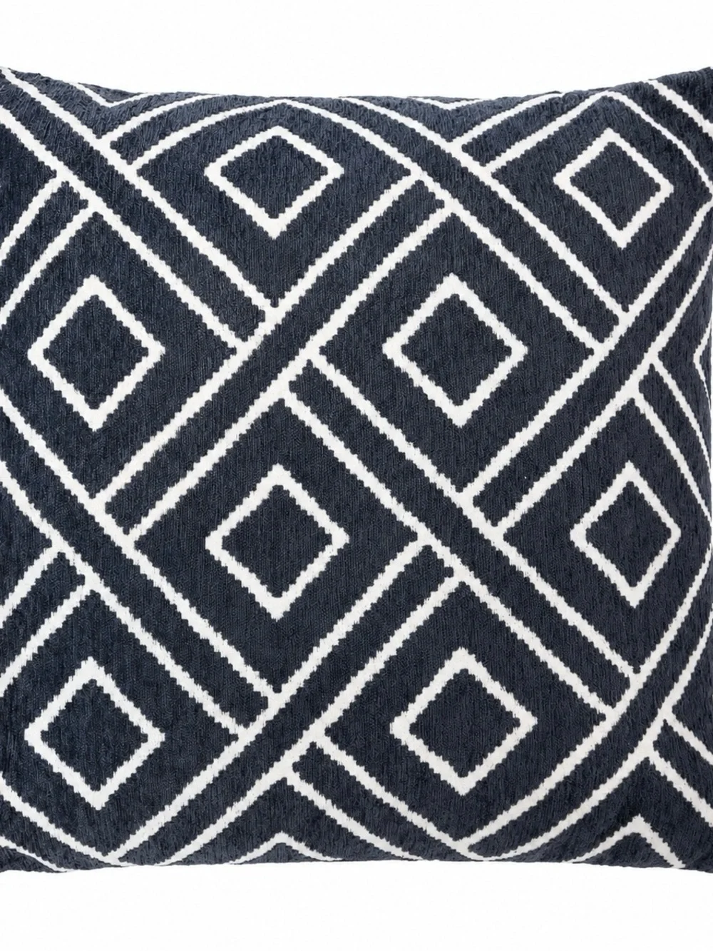 SAFAVIEH Triska Navy White Geometric 18x18 Throw Pillow